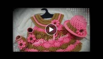 Crochet baby dress