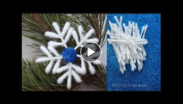 How to make a snowflake with EAR BAR and EVA PAPER.