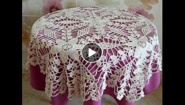 Crochet motif patterns for tablecloth