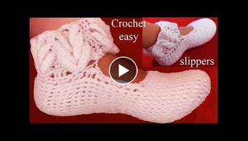Pantuflas a Crochet en punto espigas de trigo en relieve tejido tallermanualperu