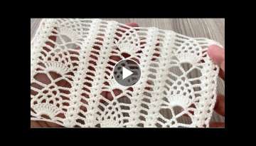 FANCY Crochet Shawl,Runner Curtain Pattern Tutorial
