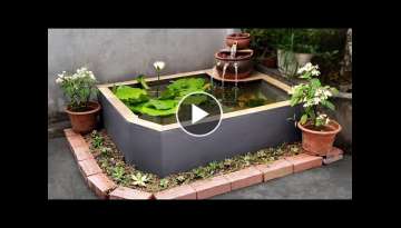 Build a Simple Garden Waterfall Aquarium