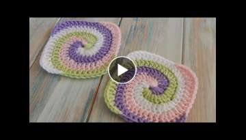 How to Crochet a Spiral Granny Square