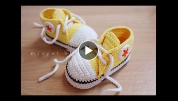  crochet baby booties converse