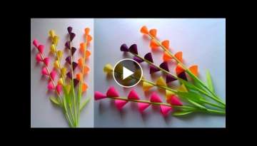 Easy and beautiful paper flower making | DIY paper flower craft || SUNIL CREATION