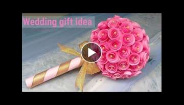 Paper Flower Bouquet Making