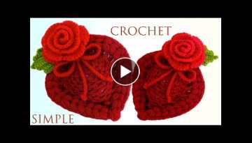 Como tejer a crochet Corazones 