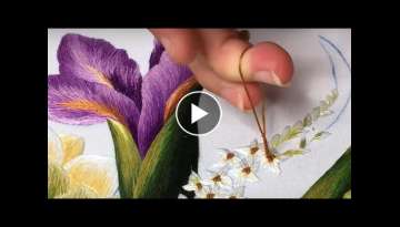 Embroidery Beginners - Embroidery Rose Flowers - Hand Embroidery Art
