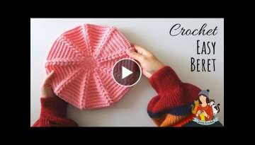 How To Crochet An Easy Beret Hat