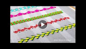 5 Awesome Hand Embroidery Border line Designs