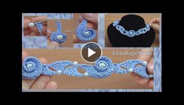 HOW to MAKE a Crochet Spiral CORD NECKLACE
