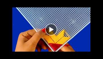 BEAUTIFUL AND SIMPLE PLASTIC CANVAS DESIGN IDEA STEP BY STEP