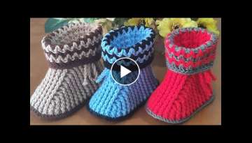  crochet baby booties