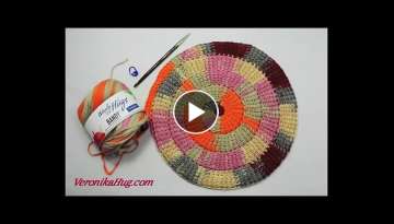 Tunisian Crocheting in Spirals 