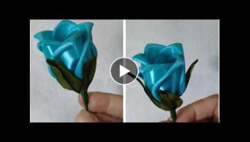 Cara Membuat Bunga Tulip Indah Dengan Pita Satin 