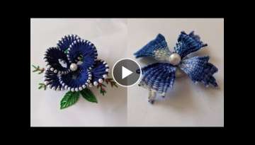 2 Amazing & Super Hand Embroidery flower design tutorial. Hand Embroidery:Flower design trick & i...