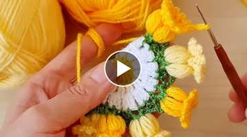Tulip knitting pattern Coaster making