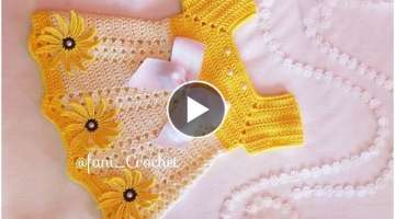 Vestido a Crochet o Ganchillo para bebe 