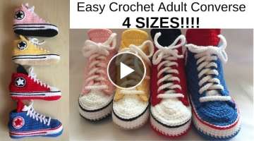 Easy Crochet Adult Converse