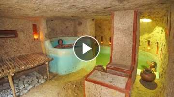 2 Man Digs a Hole in a Mountain Build Amazing Apartment Underground
