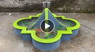 Make your garden more beautiful with this aquarium