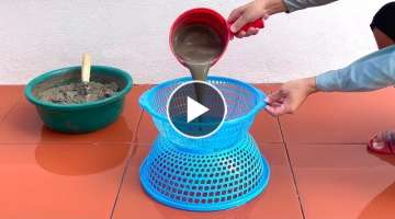 Amazing Ideas From Plastic And Cement Baskets 