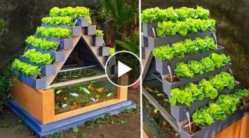  DIY aquaponics from ceramic tiles and cement