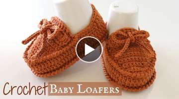 Crochet Baby Loafers Shoes