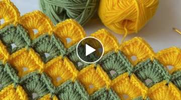 Crochet knit blanket pattern / how to make knit vest/ knitting bag pattern / Crochet