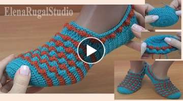 How To Crochet Slippers Step by Step 