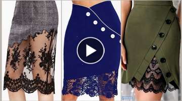 Gorgeous trendy lace pencil skirts