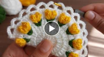 crochet very easy coaster, supla pattern motif 