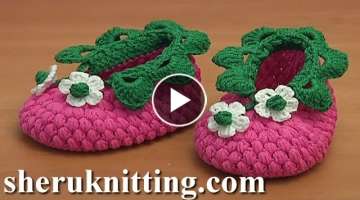 How to Crochet Raspberry Baby Booties Tutorial 83 Part 2 of 2