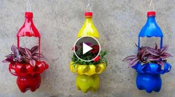 Recycle Plastic Bottles into Beautiful Hanging Flower