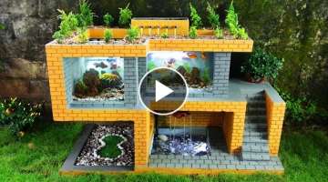 Build a beautiful modern villa for fish