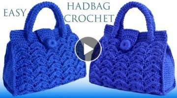 Bolso a Crochet Punto 3D en relieve tejido con ganchillo faÌcil