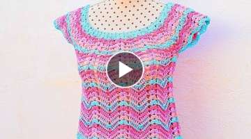 Crochet summer blouse very easy and fast Majovel crochet