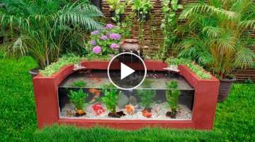 The Secret to make aquarium combined with Garden decoration ideas
