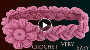 Diadema a Crochet en punto Entrecruzado con trenzas 3D tejido tallermanualperu