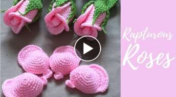crochet small rose flower tutorial