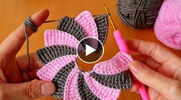 super esay knitting Crochet motif model 2k