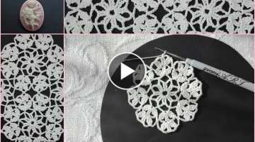 Crochet Lace Round Motif 