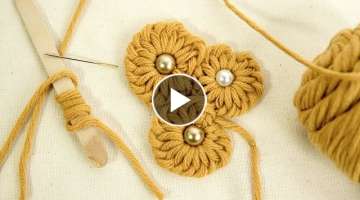 Fun & Easy Flower Ideas: Embroidery Tricks with Yarns by HandiWorks