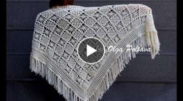 How to Crochet Lacy Shawl