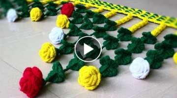 Crochet toran woolen door hanging