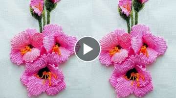 Amazing 3d Gladiolus| and Embroidery