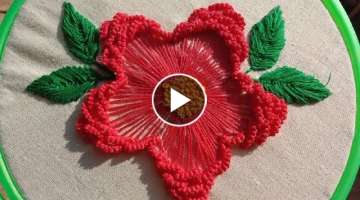 Brazilian flower embroidery for beginners