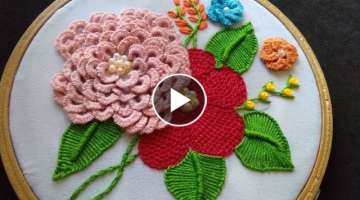 Hand Embroidery - Brazilian Embroidery For Beginners - Detached Buttonhole Stitch