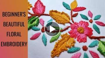 EASY Floral Embroidery for beginners