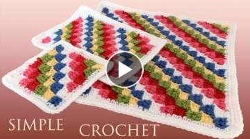 Cuadro a crochet para mantas tapetes 